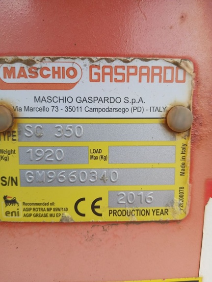 Maschio SC350 - 3,5 m hnífatætari árg. 2016